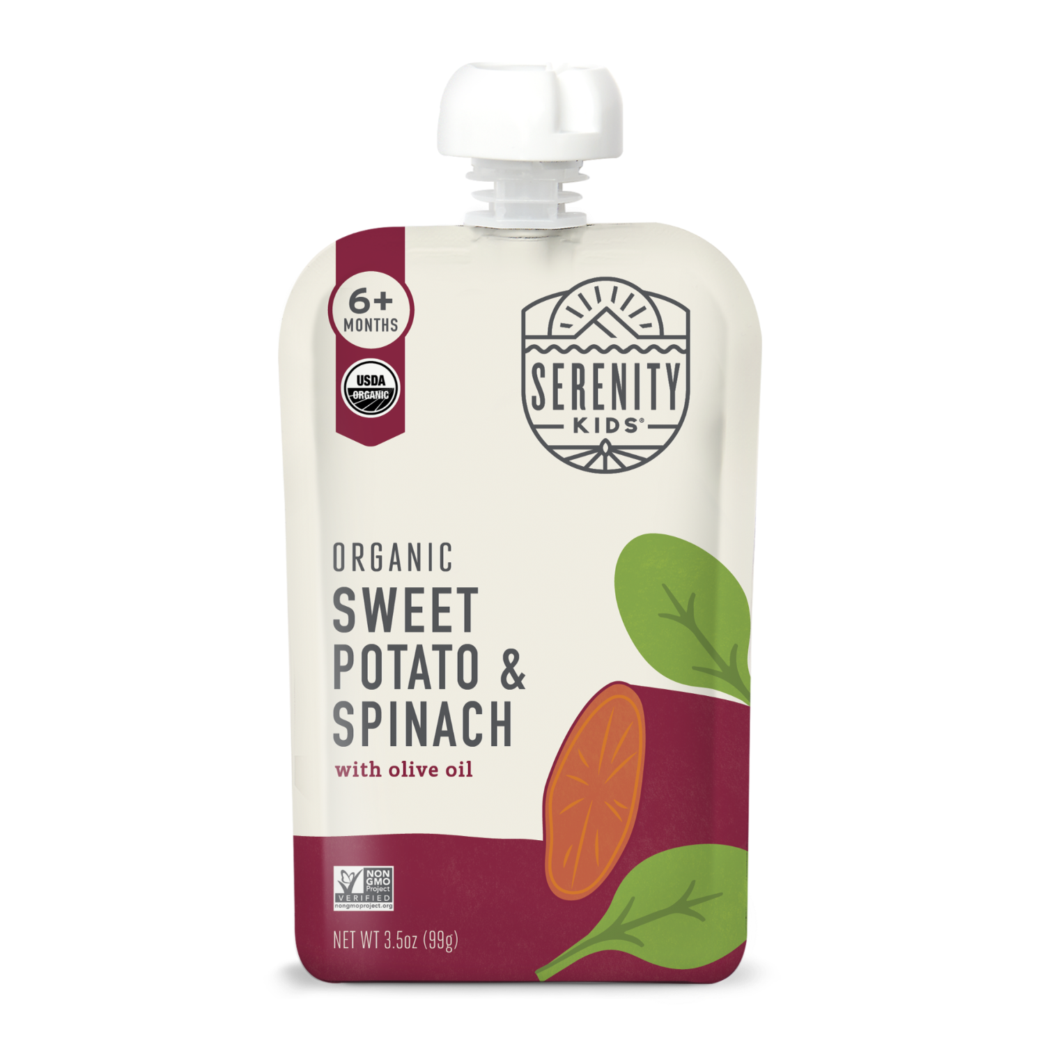 Brain-Boosting Baby Food: Spinach Sweet Potato Pouches with DHA & Olive Oil